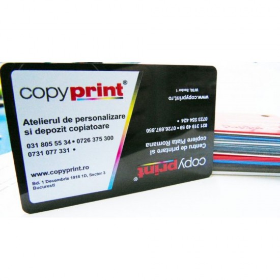 Carti de vizita plastic / carduri (imprimate UV)