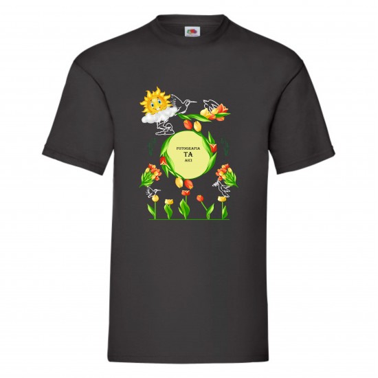 Tricou negru personalizat A5 Tricou negru personalizat A5